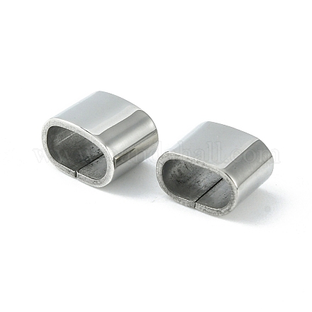 304 charms per diapositive in acciaio inossidabile / perle scorrevoli STAS-C016-07P-1