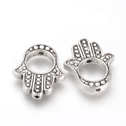 Cadres de perles en alliage de style tibétain TIBE-Q070-120AS-RS-1