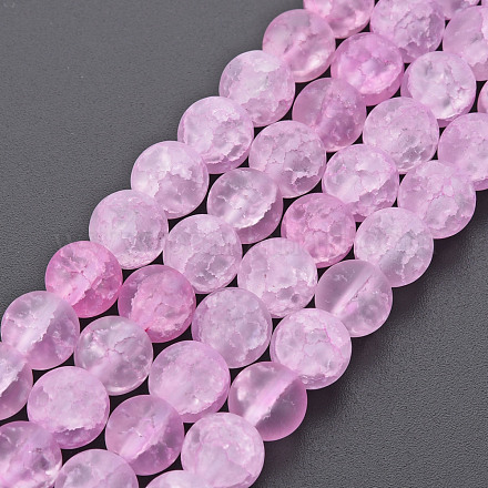Crackle Glass Beads Strands GLAA-S192-D-008D-1