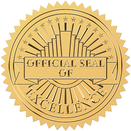 CRASPIRE 100PCS Award Seal Graduation Gold Foil Stickers Wafer Seal Labels Round Labels Seal Company Award Seal for Teacher Professor Recognition : Buy Online at Best Price in KSA - Souq is now