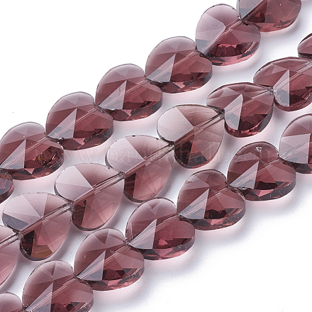 Perles en verre transparentes GLAA-Q066-14mm-A04-1