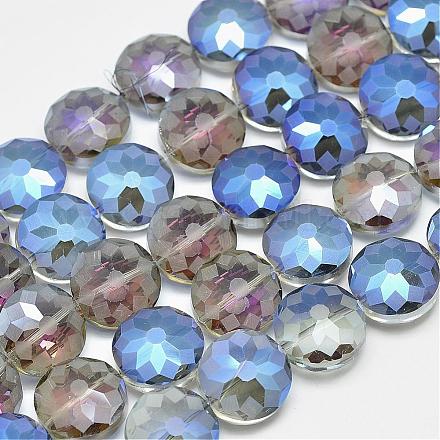 Electroplate Glass Beads Strands EGLA-N0001-24B-B01-1
