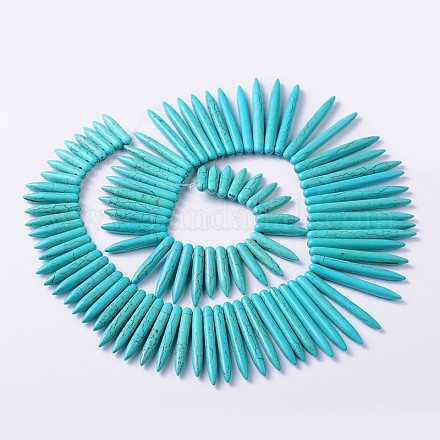 Synthetical Howlite Beads Strands G511-1