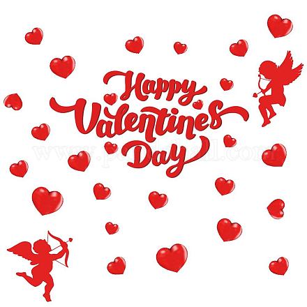 Valentine's Day PVC Wall Stickers DIY-WH0228-1044-1