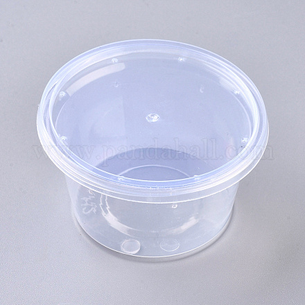 透明なプラスチック製の繁殖箱  昆虫フィーダーボックス食品容器  ふた付き  透明  7.5x4.2cm TOOL-WH0121-36-1