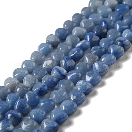 Natürlichen blauen Aventurin Perlen Stränge G-B022-10A-1