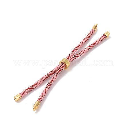 Bracelets argentés en corde de nylon MAK-C003-03G-02-1