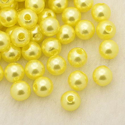 Perles acryliques de perles d'imitation PL607-6-1