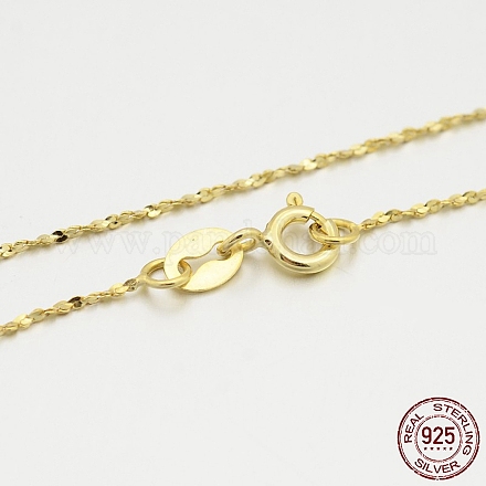 Collares de cadena de 925 plata esterlina STER-M086-05A-G-1