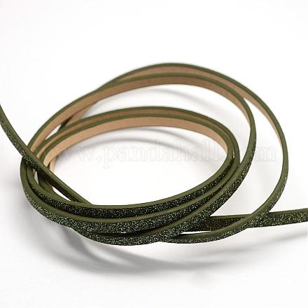 Flat Imitation Leather Cords LC-Q009-06B-1