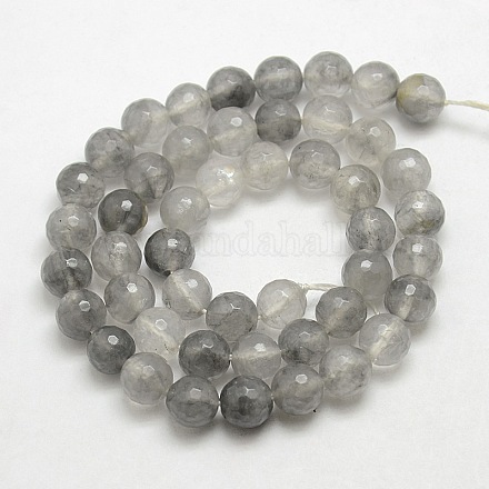 Chapelets de perles en quartz nuageux naturel G-UK0001-115F-12mm-1