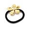 304 Stainless Steel, with Nylon Stretch Rope, Can Be Used As Bracelet or HeadbandIon Plating(IP), Flower, Flower, Inner Diameter: 49.5mm, Flower: 35.5x41mm