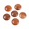 Natural Red Aventurine Cabochons, Half Round/Dome, 25x7~8mm