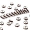 Brass Grade A Rhinestone Spacer Beads, Silver Color Plated, Nickel Free, Rondelle, Light Amethyst, 8x3.8mm, Hole: 1.5mm