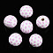Easter Theme Printed Wood Beads, Round, Plum, 14.5~15x15.5~16.5mm, Hole: 4~4.5mm
