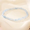4mm Round Natural Dyed Aquamarine Beads Bracelet for Men, European and American Retro Simple Versatile Stretch Bracelets, 7-1/2 inch(19cm)