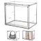 Plastic Minifigures Display Case, Dustproof Dolls Display Box for Models Toys Action Figures, Clear, Finishde Product: 27x18x22cm, 7pcs/set