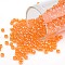 TOHO Round Seed Beads, Japanese Seed Beads, (111B) Hyacinth Orange Transparent Luster, 8/0, 3mm, Hole: 1mm, about 1110pcs/50g