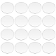 Fingerinspire 30шт прозрачный круг, многоразовые подставки для тортов для демонстрации, плоско-круглые, призрачный белый, 49.5x2 мм