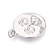Pendenti rotondi e piatti in ottone&nbsp;KK-T080-07P-2