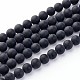 Grade A Natural Black Agate Beads G-NB0001-83-1