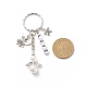 Valentine's Day Letter Bead Love and Star with Word Just For You Keychains KEYC-JKC00377-2