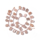 Chapelets de perles de sunstone naturelle naturelles G-G805-B15-3