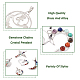 Yilisi 5Pcs 5 Style Chakra Gemstone Big Pendants G-YS0001-21-4