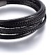 Leather Cord Multi-strand Bracelets BJEW-G603-36B-2