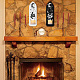 Wandmontierter Kerzenhalter aus Holz im Boho-Stil AJEW-WH0379-002-6