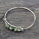 Chapado en plata brazaletes de latón BJEW-JB02316-02-1