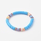 Handmade Polymer Clay Heishi Beads Stretch Bracelets BJEW-JB0001-CPQ-4