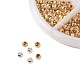 Rack Plating and Vacuum Plating Brass Corrugated Round Spacer Beads KK-JP0010-10-RS-5
