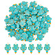 Arricraft 100pcs pendentifs turquoises synthétiques teints FIND-AR0004-21-1