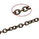 PandaHall 5 Yard Brass Cable Chain Twisted Cross Necklaces Width 1.5mm for Jewelry Making Chain CHC-PH0001-13AB-FF-3