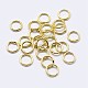 925 anillos redondos de plata esterlina STER-F036-03G-1x4-1
