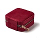 Scatole quadrate con cerniera per gioielli in velluto VBOX-C003-01C-3