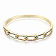 Brass Micro Pave Cubic Zirconia Bangles BJEW-S142-014-NF-2