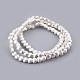 Electroplated Non-magnetic Synthetic Hematite Bead Strand G-E498-10B-02-1