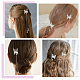 CRASPIRE 12Pcs Butterfly Hair Clips Silver Moving Butterfly Tassel Hair Clips PHAR-CP0001-04-6