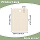 Tarjeta de exhibición de aretes de madera con orificio para colgar DIY-WH0320-20A-2