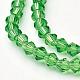 Brins de perles bicône de verre vert citron X-GLAA-S026-01-1