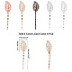 PandaHall Elite 30Pcs 5 Color Hair Accessories Iron Hair Bobby Pin Findings IFIN-PH0001-60-4