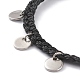 Bracelets de perles tressées en corde de polyester ciré BJEW-JB05762-4