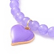 Bracelets extensibles en perles mélangées de pierres précieuses naturelles BJEW-JB09121-5