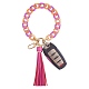 Porte-clés bracelet à maillons de chaîne HJEW-SW00014-03-1