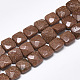 Synthetic Goldstone Beads Strands G-S357-D01-18-1