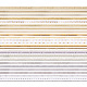 5 ensembles 5 styles de ruban de satin imprimé en polyester et ensembles de rubans gros-grain OCOR-TA0001-40-2