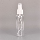60 mlペットプラスチックポータブルスプレーボトル  詰め替え可能なミストポンプ  香水噴霧器  透明  13x3.2cm  容量：約60ml（2.02液量オンス） TOOL-WH0080-31-1