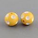 Perles rondes en acrylique de bubblegum opaque MACR-R527-20mm-13-1